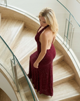 Women's Sequin Deep V-Neck Party Dress – Sleeveless A-Line Mini