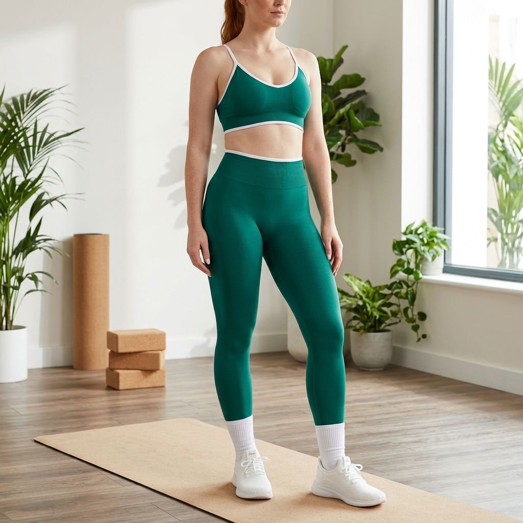 Women's Seamless Yoga Sportswear Set – Crop Top &amp; Leggings