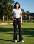 Women's Elastic Breathable Golf Flare Trousers – UPF Sun Protection