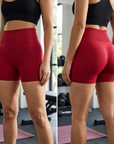 Women's High-Waist Yoga Shorts — Quick-Dry Slim Fit