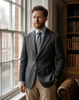 Men's 70% Wool Slim Fit Business Suit Jacket – Single-Breasted Blazer