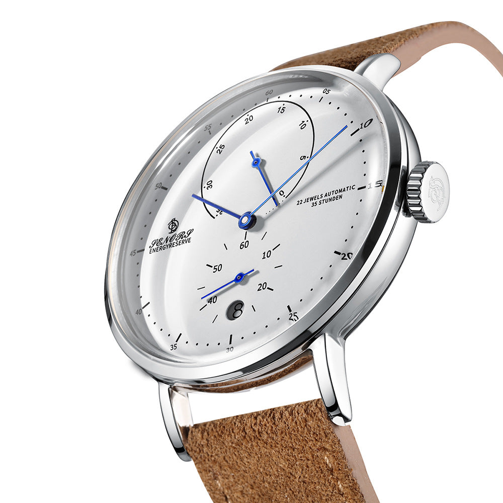 Herren Automatische Mechanische Uhr – MIYOTA Japan Uhrwerk, 43mm Zifferblatt, 14mm, Edelstahl, 30M Wasserdicht, Wochentagsanzeige