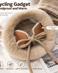 Women's Suede Ear-Flap Fisherman Hat - Thickened Plush Lined Winter Bucket Hat