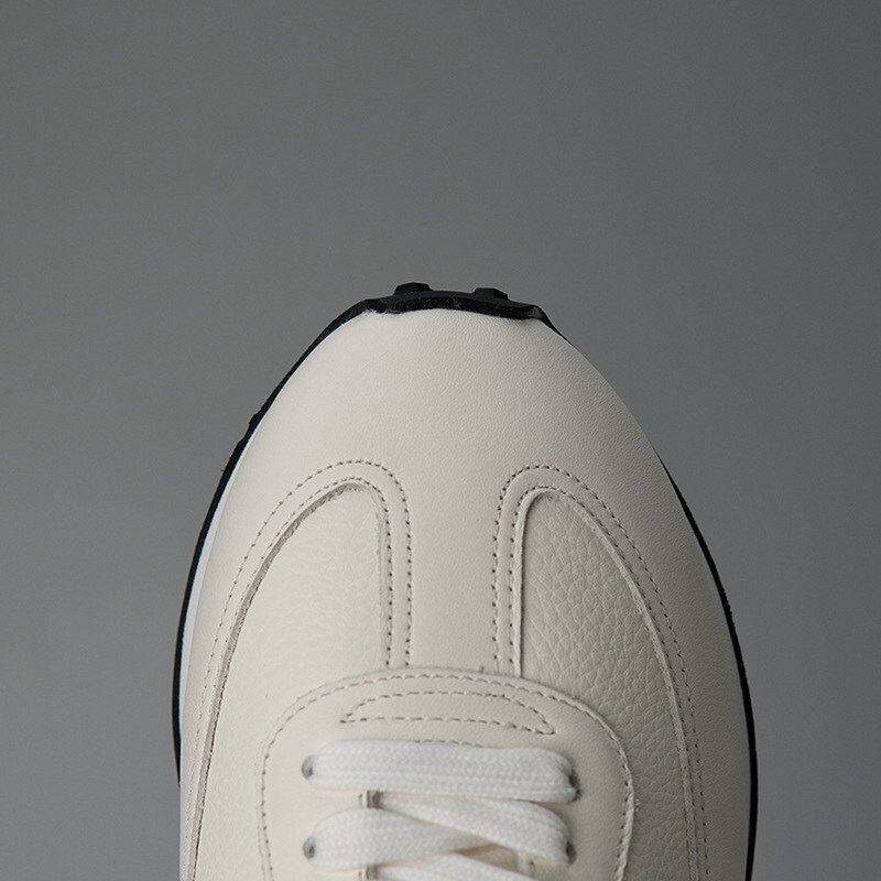 Herren Leder Freizeitschuhe – Vintage Europäisches Nubuk-Rindsleder Drehschnalle Bequeme Sneaker