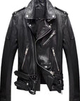 Herren-Jacke aus echtem Lammleder mit Revers – Klassisches Schwarz mit lässigem Stil