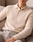 Herrenpullover mit dickem Revers – Winter-Basisschicht