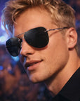 Herren Polarisierte Titanlegierungs-Sonnenbrille – UV400, TAC-Gläser, photochrome Option
