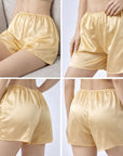 Damen-Sicherheitsshorts aus 100 % Maulbeerseide – Atmungsaktive Anti-Expositions-Innenshorts für den Sommer