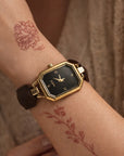 Women's Quartz Watch – Elegant 24-Hour Display with Butterfly Clasp, Leather & Metal Strap Options