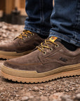 Herren-Sneaker aus echtem Rindsleder – atmungsaktives Mesh-Futter, Schnürung, rutschfeste Gummisohle, mittlerer Absatz, EU 38–45