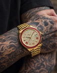 Men's Swiss ETA Automatic Watch – Sapphire Crystal, Gold Stainless Steel Business Wristwatch