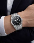 Men Automatic Mechanical Wristwatch – 40mm Stainless Steel Luminous Dial with Transparent Case Back