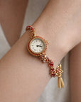 Women's Mini Square Retro Watch — Swiss Quartz, 50M Water Resistant
